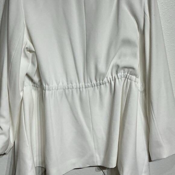 Kasper White Open Front Jacket Sz 1X - Picture 7 of 10